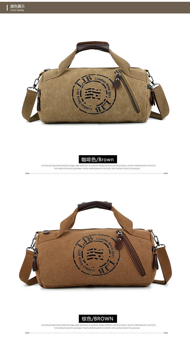 Durable Multifunction Handbag Men Canvas Bag Training Gym Bag Women Fitness Bags Outdoor Sports Bags for Male&Female duffel bags