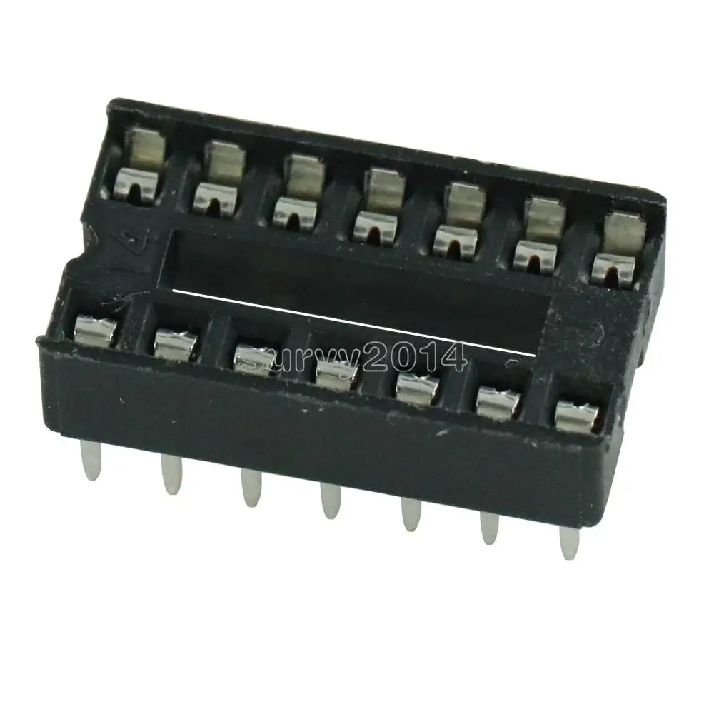 20PCS 14pin DIP IC Socket Adaptor Solder Type Socket Pitch Dual Wipe Contact