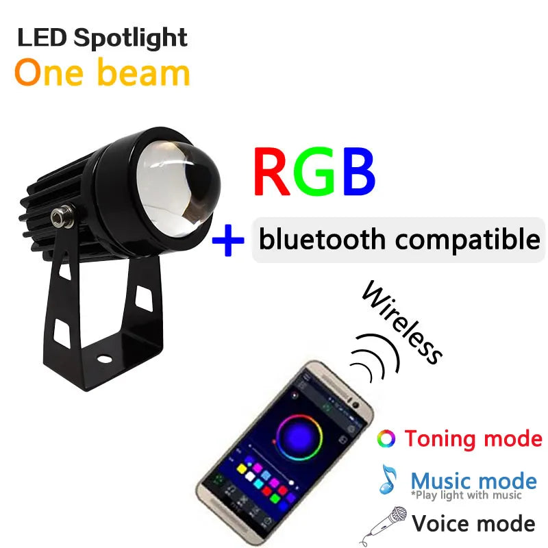 Outdoor LED Wall spotlight 9W 12W landscape Lighting 220V Red Green Blue RGB Wall light IP66 Waterproof one beam lights