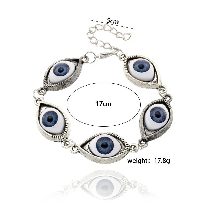 Vantage Evil Eyes Bracelet Jewelry for Men Women Retro Punk Demon Eyes Evil Bronze Plated Jewelry Party Gifts Gothic Decor
