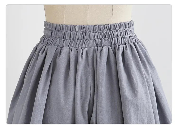 Summer Women Shorts High Waist Loose Chiffon Shorts Female Slacks Female Shorts 8001