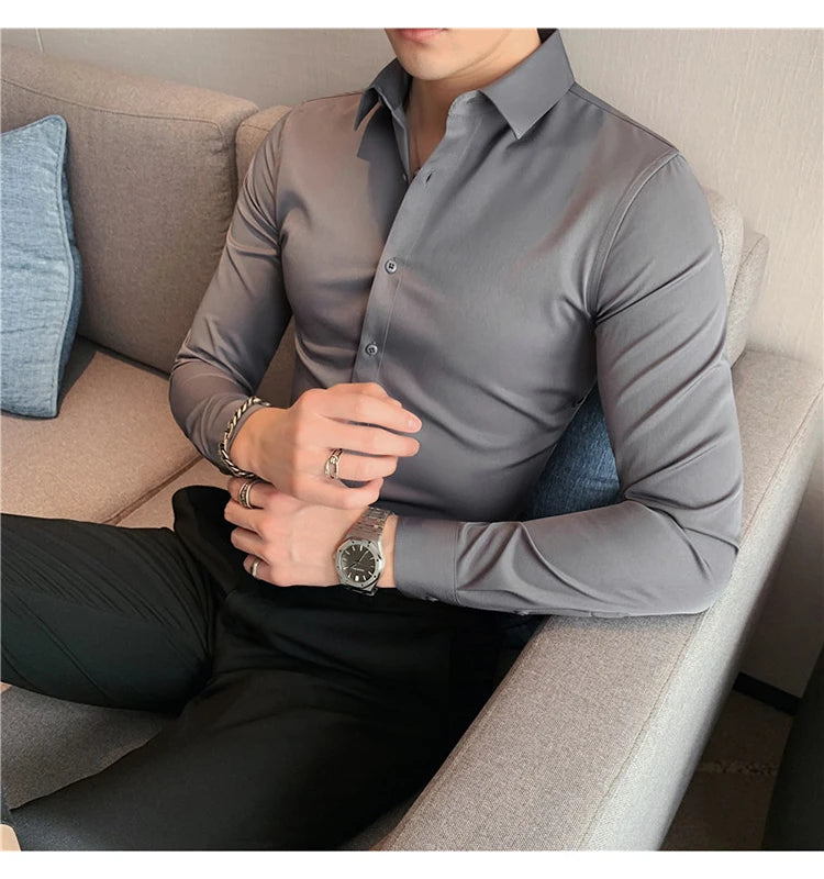 Men's Long-Sleeve Button-Down Shirt