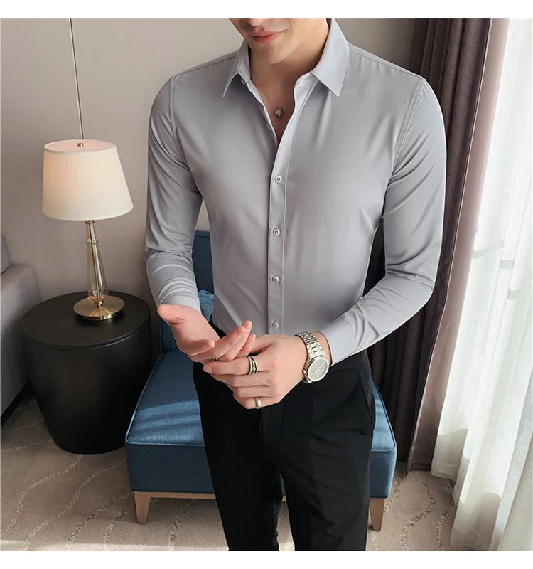 Men's Long-Sleeve Button-Down Shirt
