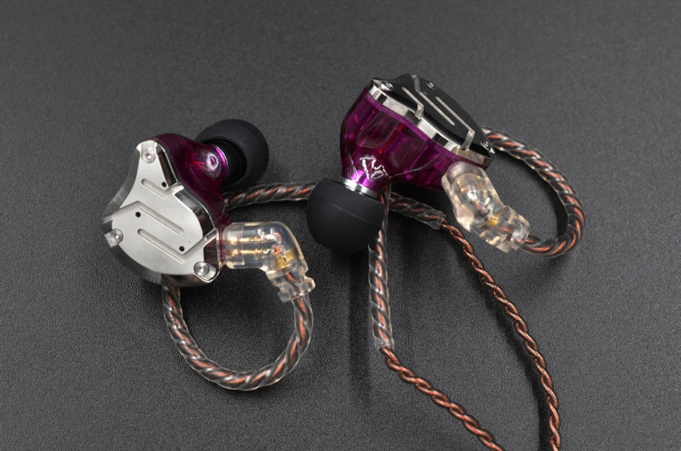 KZ ZS10 Pro 4BA 1DD Hybrid In Ear Metal Earphones10 Drivers HIFI Bass Earbuds Monitor Sport Noise Cancelling Headset ZSX ZAX Z3