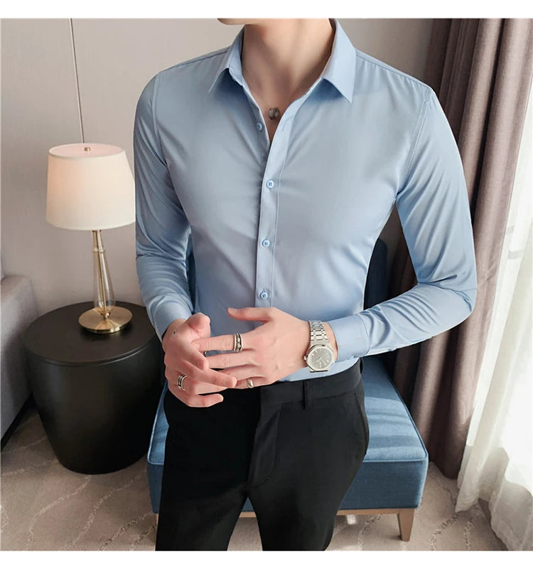 Men's Long-Sleeve Button-Down Shirt