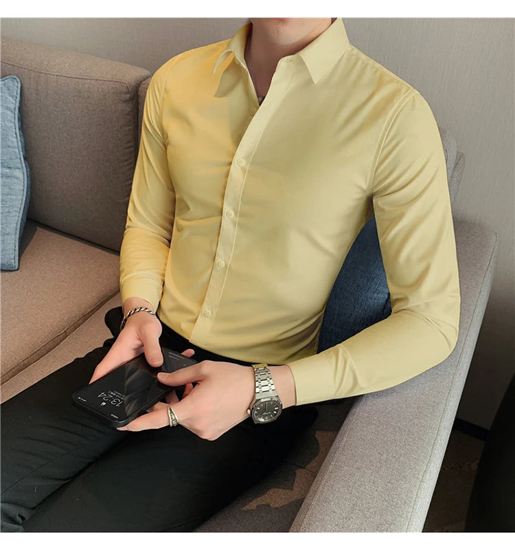 Men's Long-Sleeve Button-Down Shirt