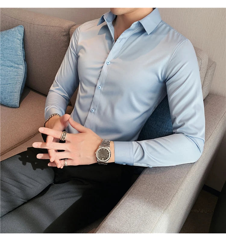 Men's Long-Sleeve Button-Down Shirt