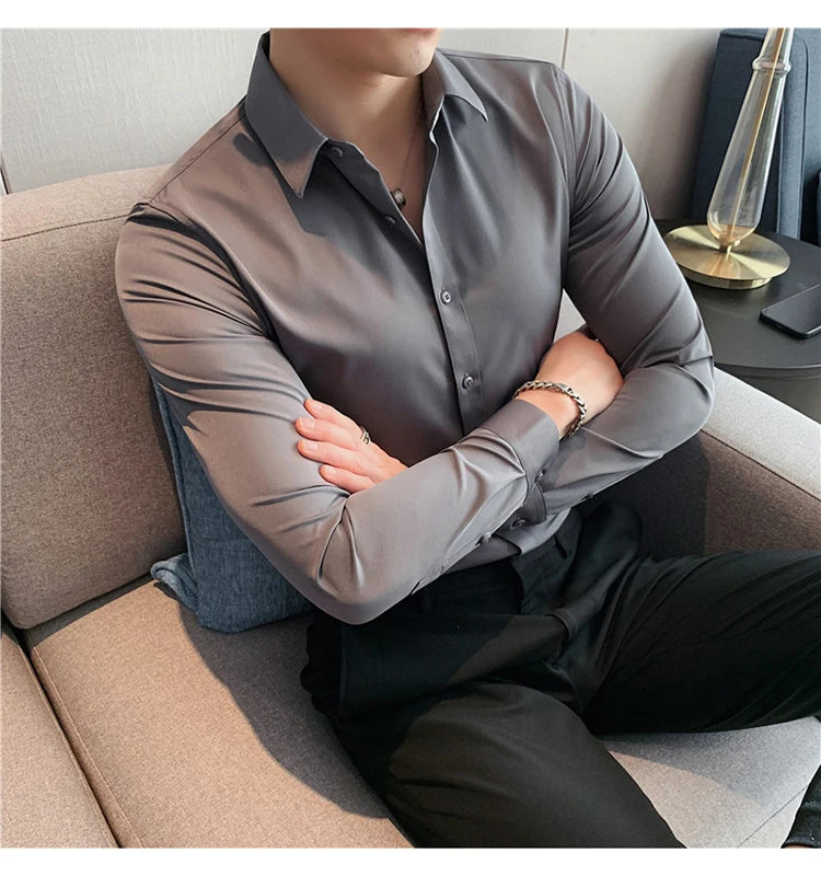 Men's Long-Sleeve Button-Down Shirt