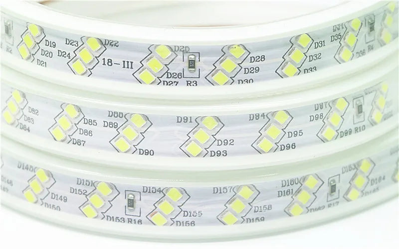 1-100M LED Tape AC220V LED 60-276LEDS With EU SMD 2835 5050 High Safety Brightness Flexible Strip Outdoor Waterproof Strip Light