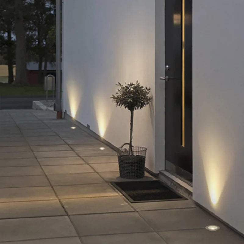 etrnLED Garden Floor Lamp Outdoor Terrace Lights Waterproof IP68 Recessed Mini Ground Spots 12V 24V RGB Landscape Lighting 2W