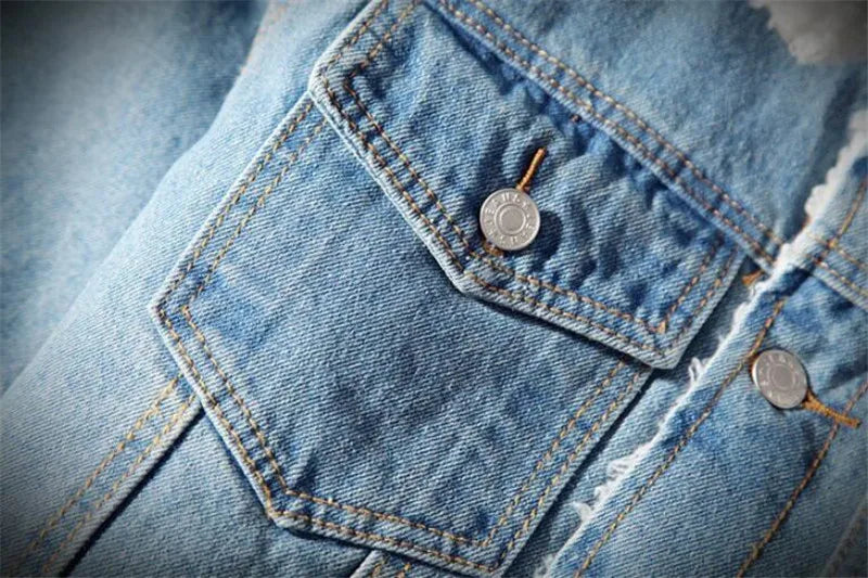 Denim Jacket Men Winter Streetwear Fashion Turn Down Fur Collar Windbreaker Cowboy Jackets Men's Outwear Hip Hop Jeans Coats 6XL