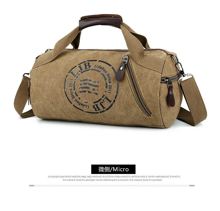 Durable Multifunction Handbag Men Canvas Bag Training Gym Bag Women Fitness Bags Outdoor Sports Bags for Male&Female duffel bags