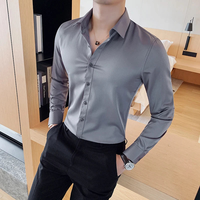 Men's Long-Sleeve Button-Down Shirt