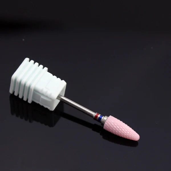Ceramic Nail Drill Bit Milling Cutter for Electric Manicure Drill Bits Flame Corn Files for Pedicure Machine Polish Accessory