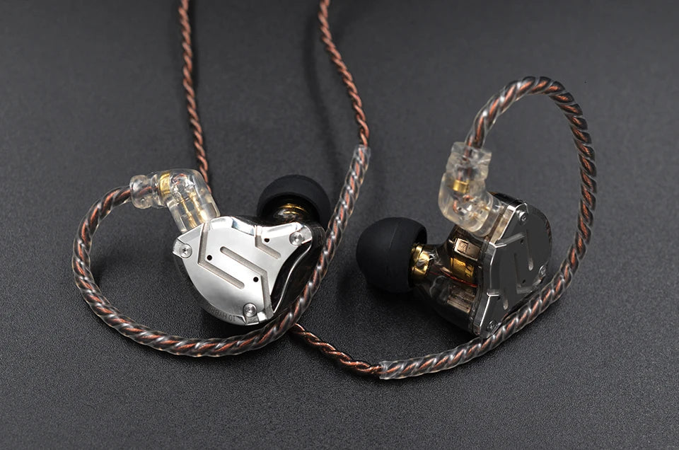 KZ ZS10 Pro 4BA 1DD Hybrid In Ear Metal Earphones10 Drivers HIFI Bass Earbuds Monitor Sport Noise Cancelling Headset ZSX ZAX Z3