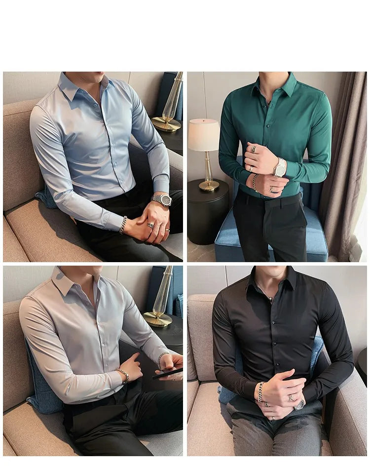 Men's Long-Sleeve Button-Down Shirt