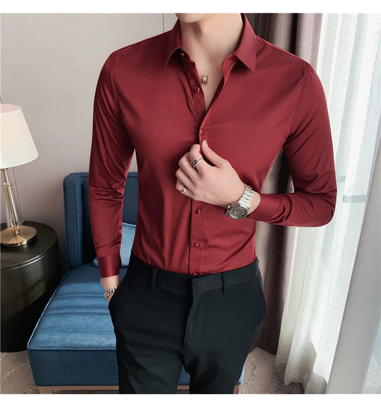 Men's Long-Sleeve Button-Down Shirt