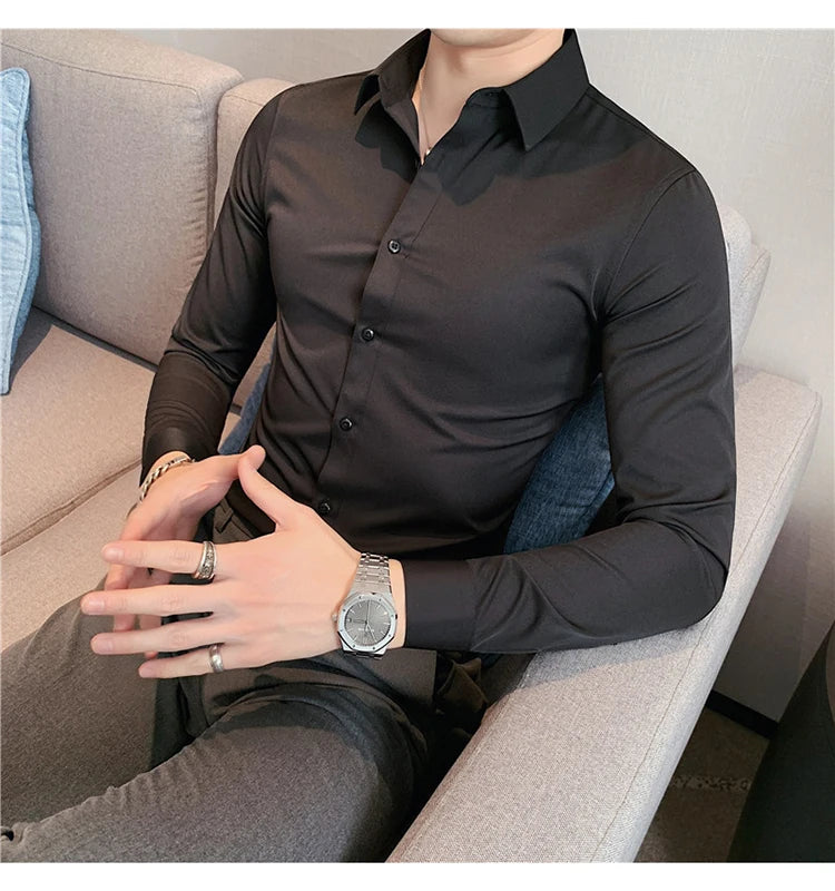 Men's Long-Sleeve Button-Down Shirt