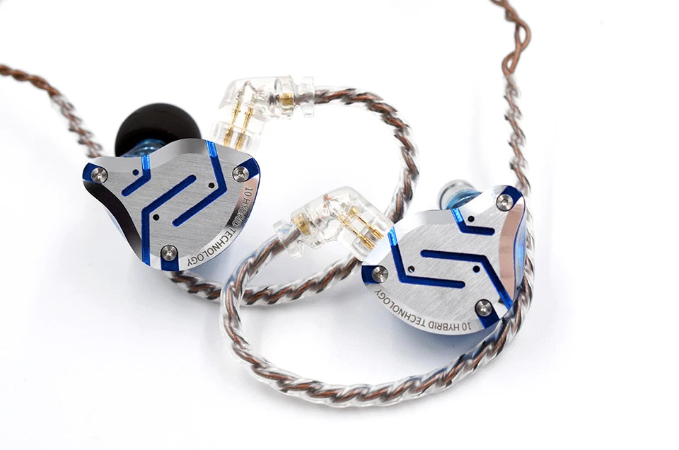 KZ ZS10 Pro 4BA 1DD Hybrid In Ear Metal Earphones10 Drivers HIFI Bass Earbuds Monitor Sport Noise Cancelling Headset ZSX ZAX Z3
