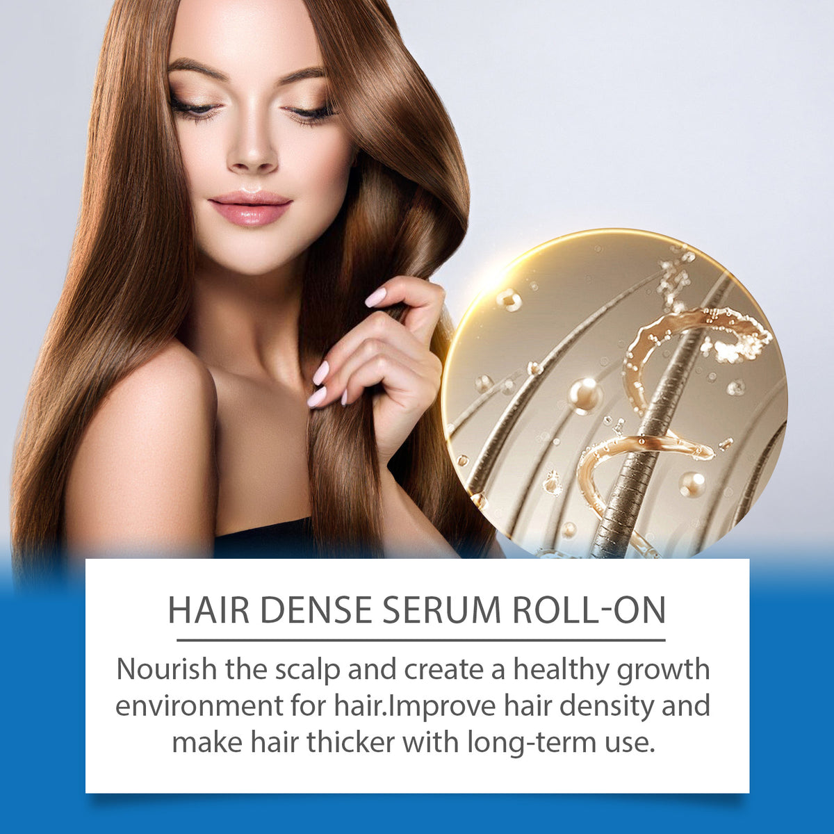 Hair Growth Essence Anti Baldness Strengthen Hair Roots Improve Scalp Health Repair Thicken Rosemary Massage Roller Ball Essence