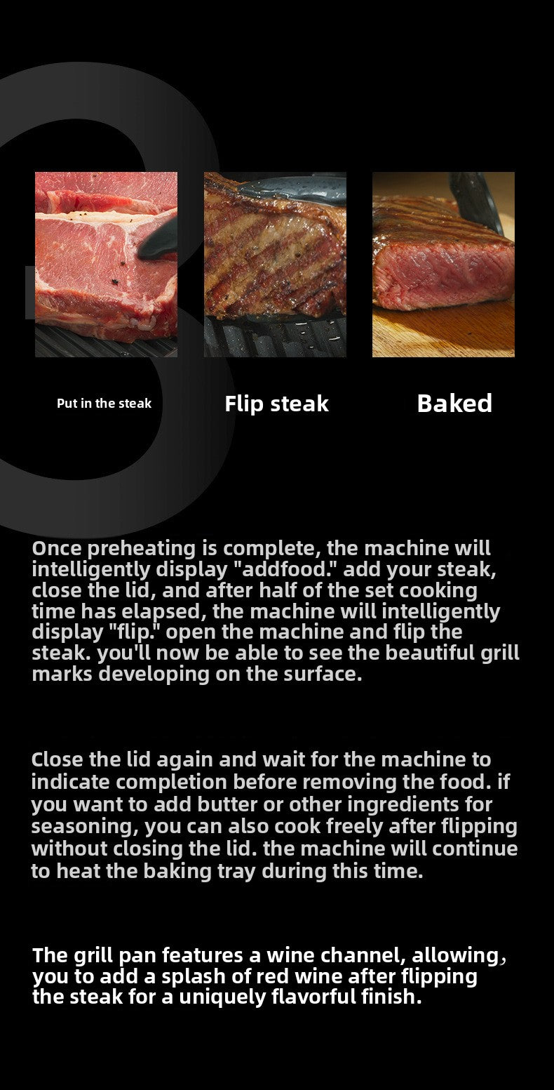 Steak machine - fully automatic steak griller - high-temperature oven - multi-functional cooking pot