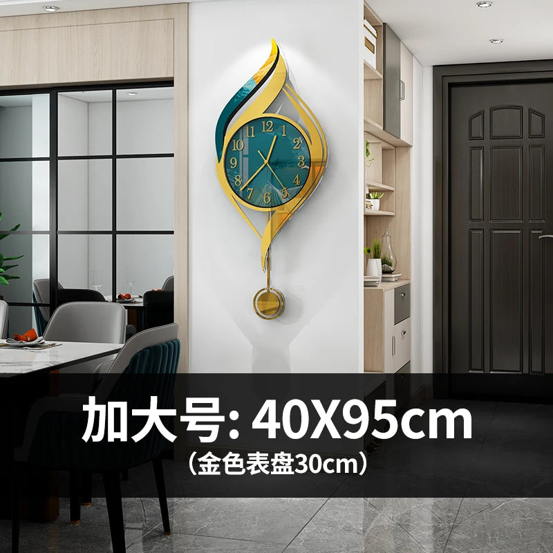 Creative Light Luxury Metal Wall Clocks Living Room Wall Clock Minimalist Modern High-end Wall Watch Nordic New Home Decoration