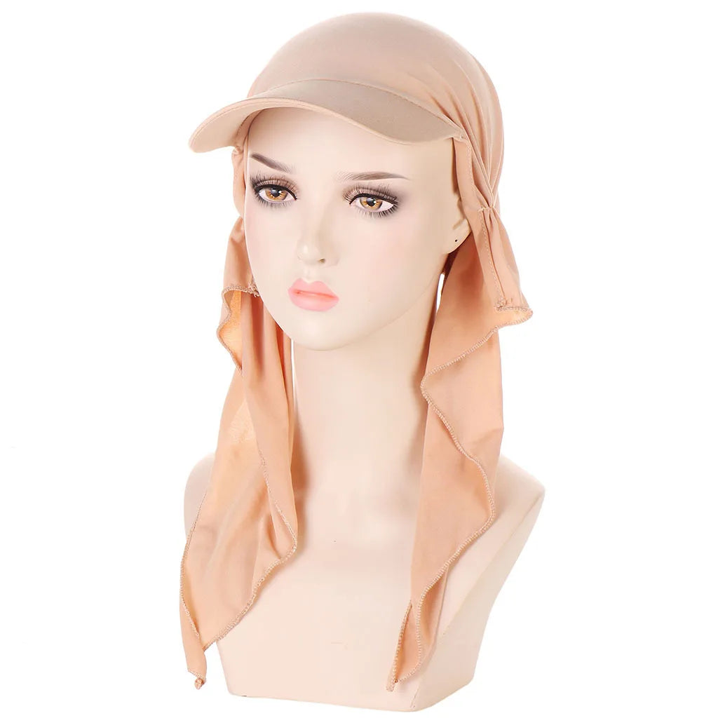 Soft Modal Inner Hijab Caps Muslim Stretch Turban Cap Islamic Underscarf Bonnet Hat Female Headband Turbante baseball cap