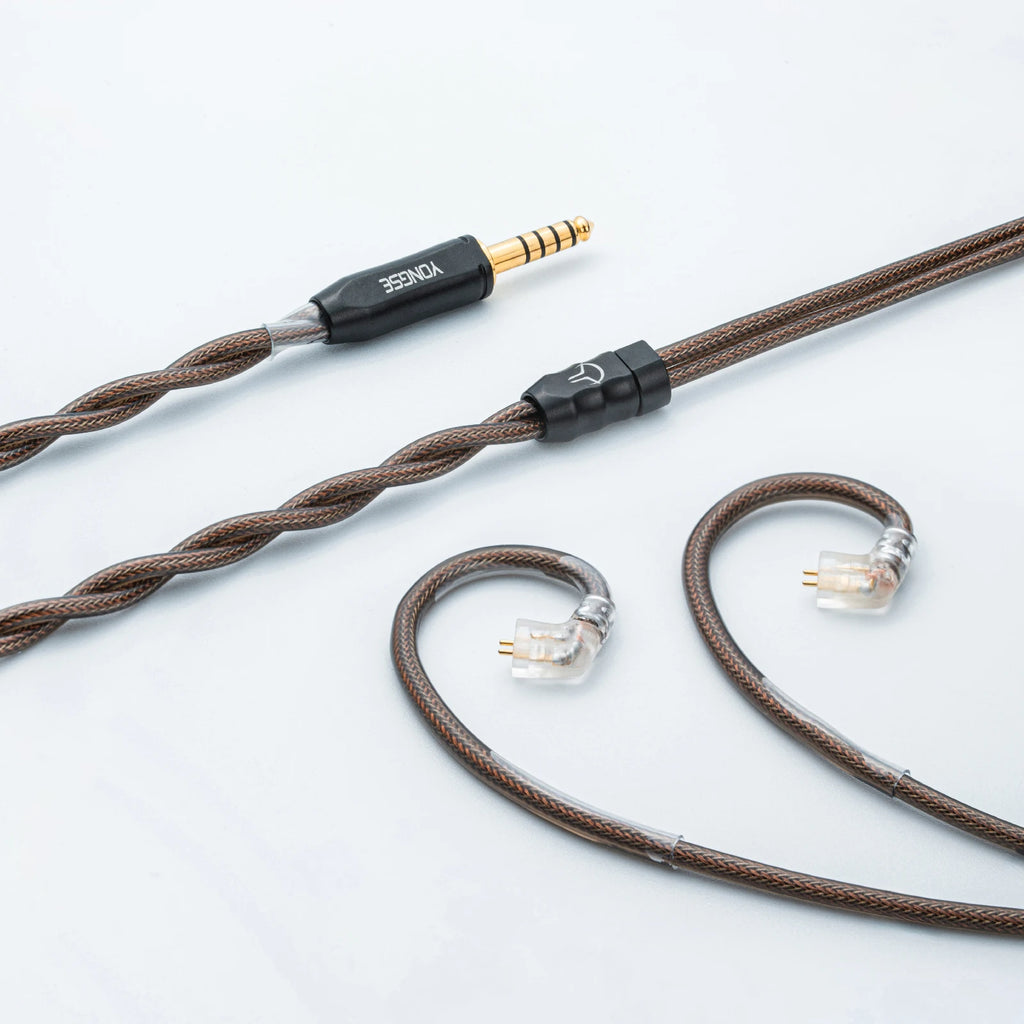 YONGSE Mech-X Cable Silver-plated Single Crystal Copper + Graphene Shielding Earphone Cable