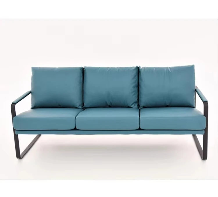 Modern Leather Sofa – Knock-Down Design