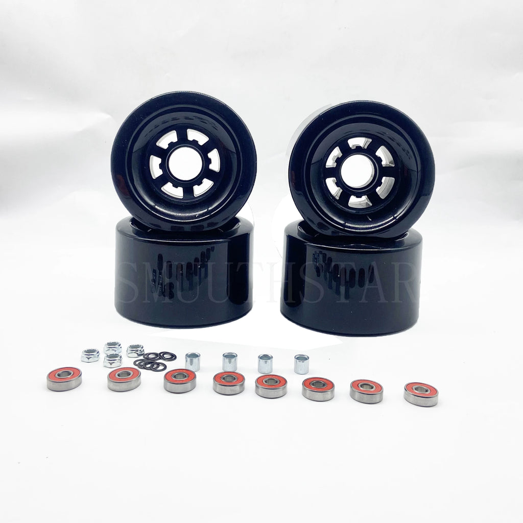 New Arrival 83A 90mm 83mm electric skateboard wheels or Longboard Wheels With Bearings Black Orange Green Color PU Wheels