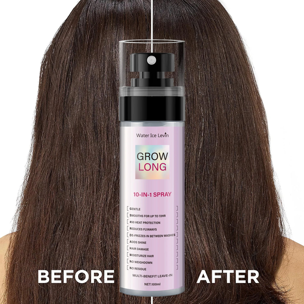 100ml, 10 in 1 Long Hair Care Spray, Innovative Technology for Comprehensive Care, Creating a Natural Lotus-Like Feel, Gentle Spray to Address Various Hair Issues