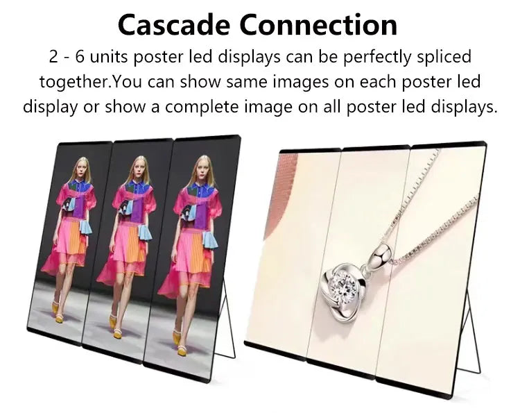New Arrival Indoor Outdoor Capacitive  Stand Floor Advertising Poster Screen Full Color Digital LED Display Screen
