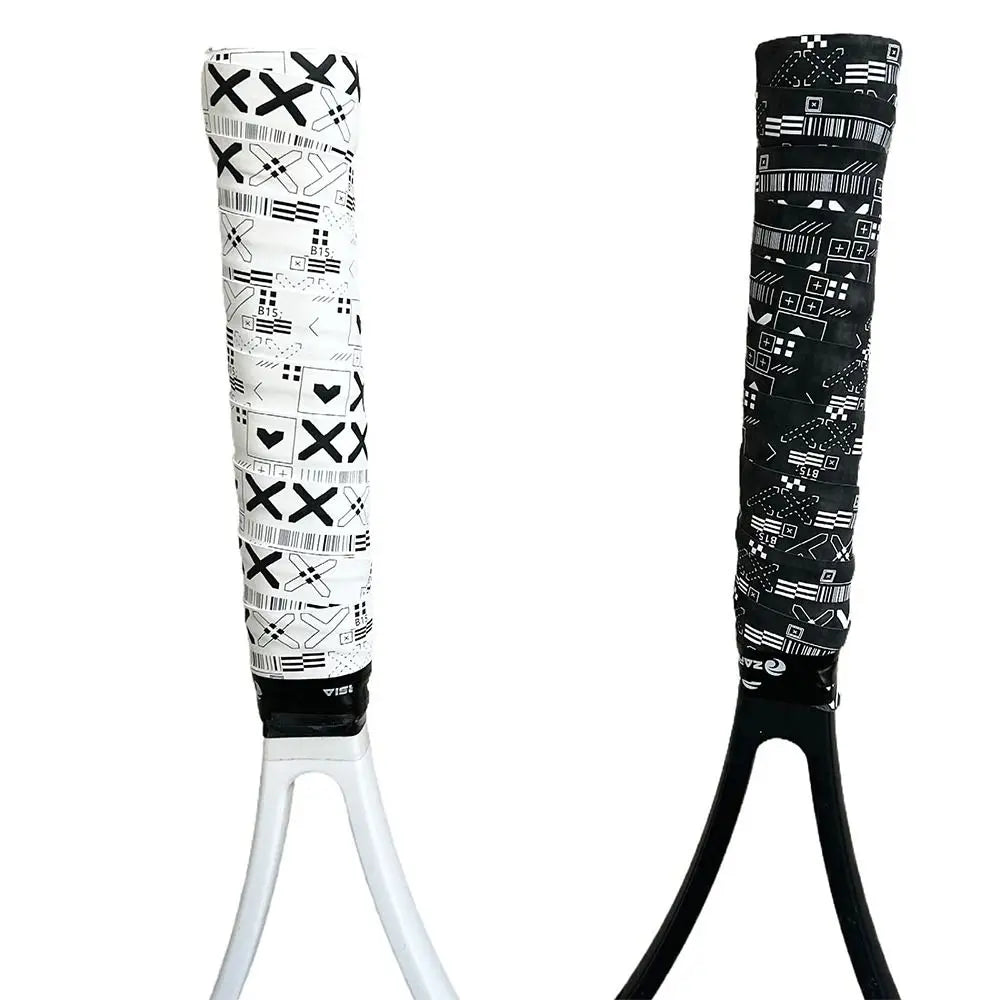 Black White Badminton Racket Overgrips Soft Matte Self-adhesive Non-Slip Grip Tape Shock Absorption Fishing Rod Over Grips