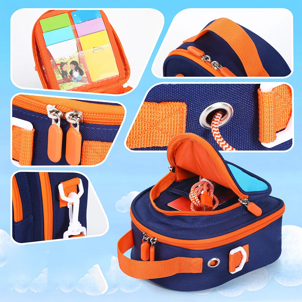 Carrying Case for Yoto Mini (2024 Edition) Travel Storage Bag Card Holder Hold Up To 30 Cards Protective Case for Audio Player