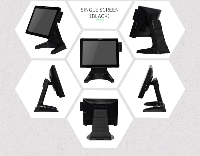 ATV&UTVHBAPOS S100 Automatic All-in-One Point of Sale System with Cash Drawer, Touch Screen Cash Register for Restaurant