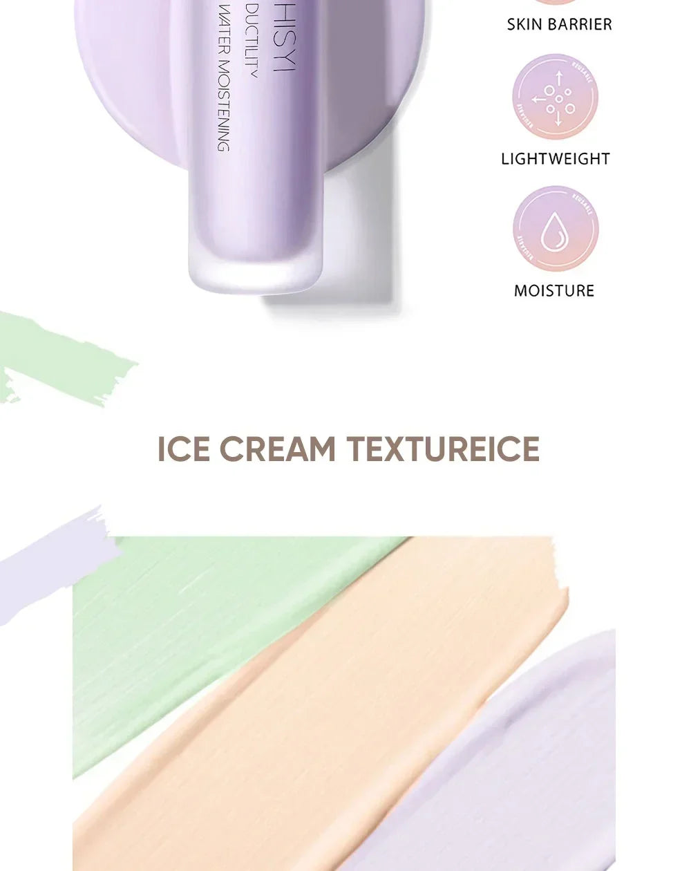 Makeup Primer Isolation Cream Moisturizing Modification Natural Even Skin Tone Long-lasting Concealer Refreshing and Docile