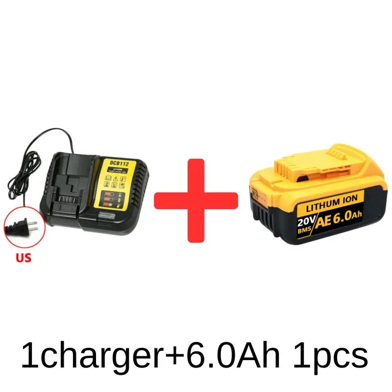 For DeWalt 20v 6000mAh 8000mAh 12000mAh Rechargeable Li-ion Battery Power Tools Replaceable Battery