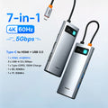 Baseus 13-in-1 USB C HUB to 2*HDMI 1*DP 4K@60Hz 1*VGA Quadruple Display USB 3.2 Adapter with RJ45 SD TF 3.5mm PD 100W Type C Hub
