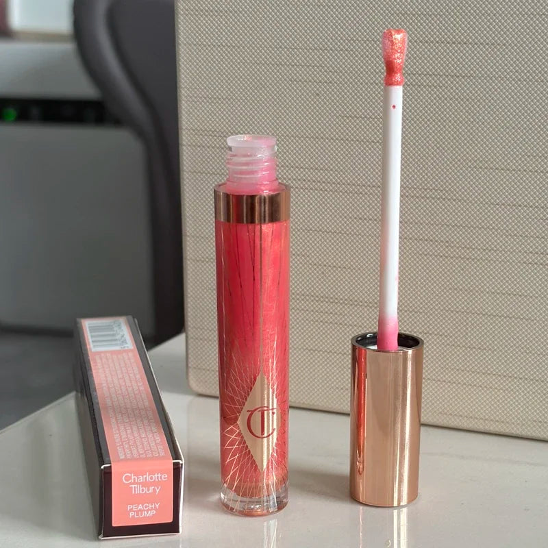 Luxury CT Multicolored Water Light Lip Gloss Lasting Moisturizing Lip Balm Heart-shaped Tip Lip Brush and Jelly Lip Gloss Makeup