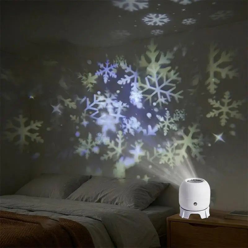 LED Ocean Projector Light, 360° Rotating Dynamic Night Light, USB Powered Ambient Lamp, Decorative Lighting for Game,Living Room