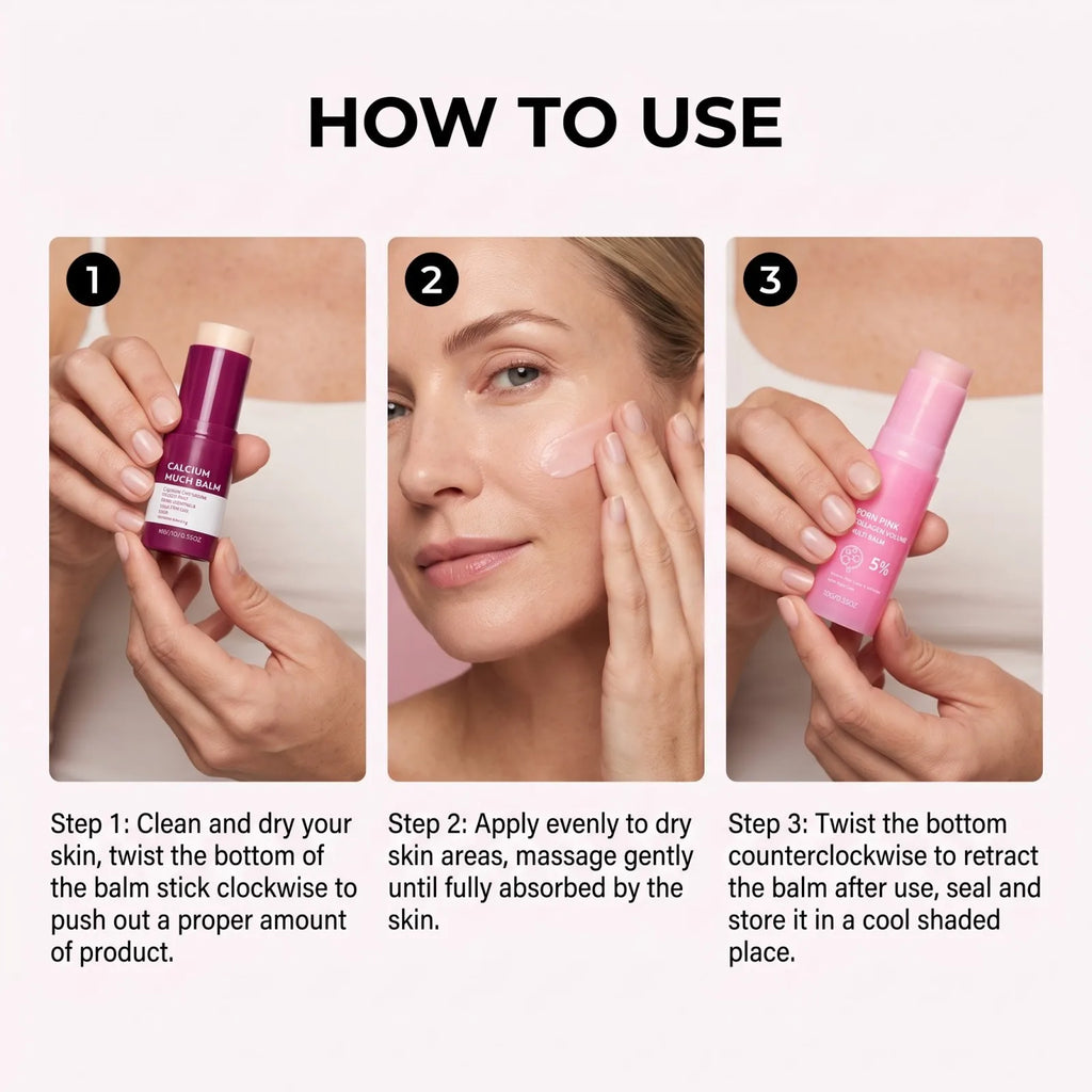 PDRN Pink Collagen Multi Balm Stick 5% Volume Stick Set Moisturizing Firming Fine Lines Brightening Portable Skincare Stick