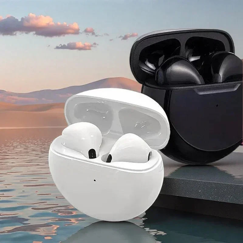 Pro 6 Bluetooth 5.3 Wireless Earbuds with Charging Case