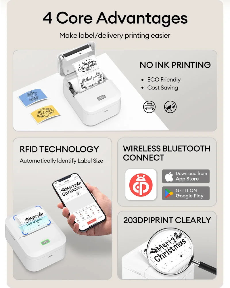 Marklife X2 Portable Bluetooth Thermal Label Printer