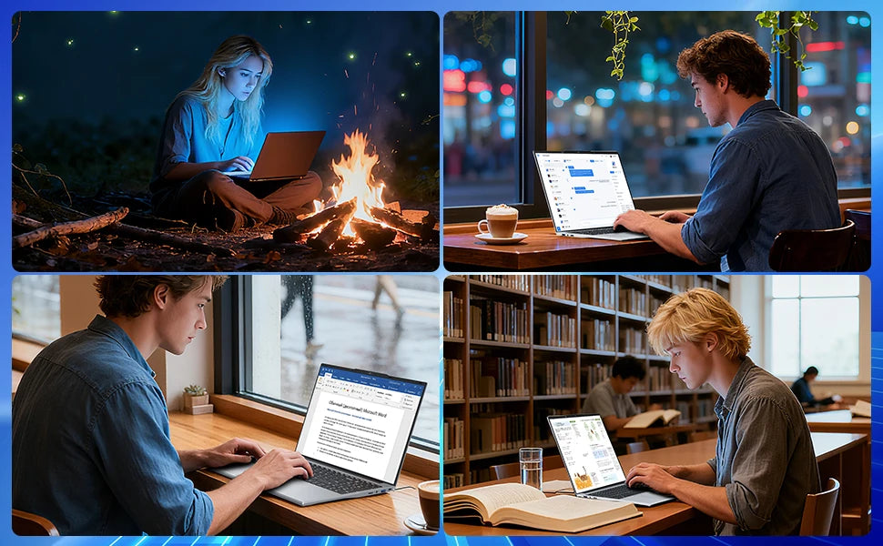 2026 15.6' Intel Core I9 9900U Laptop Computer PC Windows 11 Pro 16GB RAM 1TB 2TB SSD Laptops Office Fingerprint Unlock Game PC