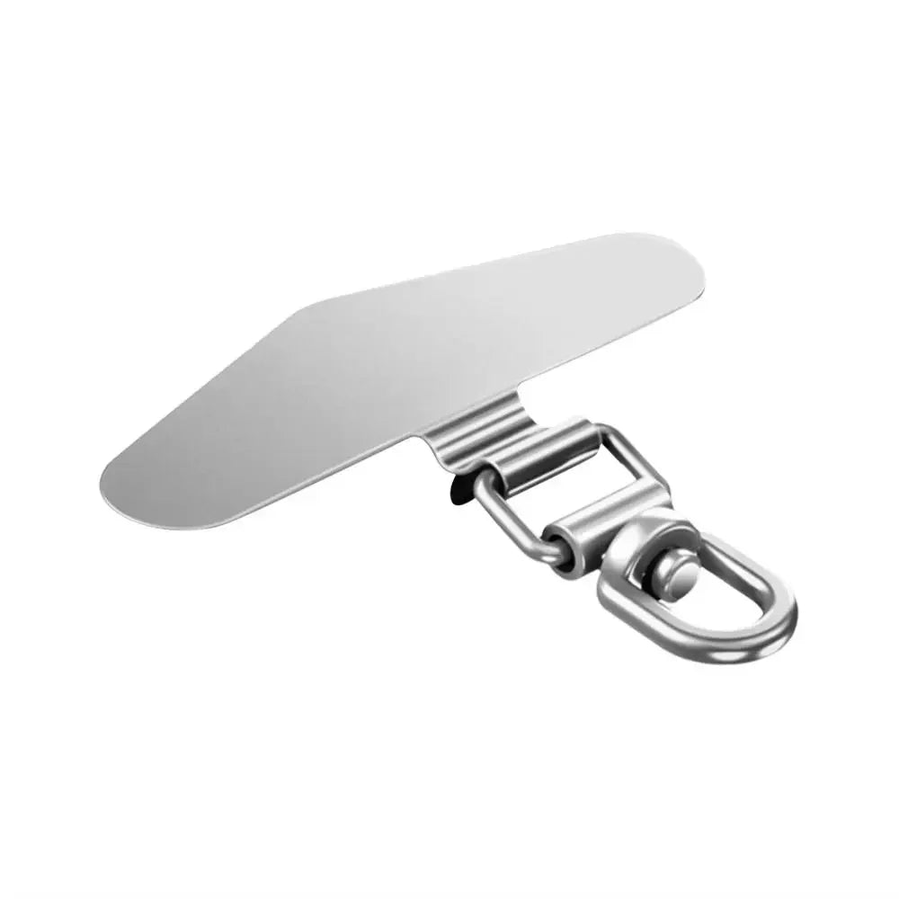 Ultra-thin Phone Lanyard Clip Patch 360° Rotatable Stainless Steel Phone Case Hanging Rope Anti-fall Snap Strap Case Clip