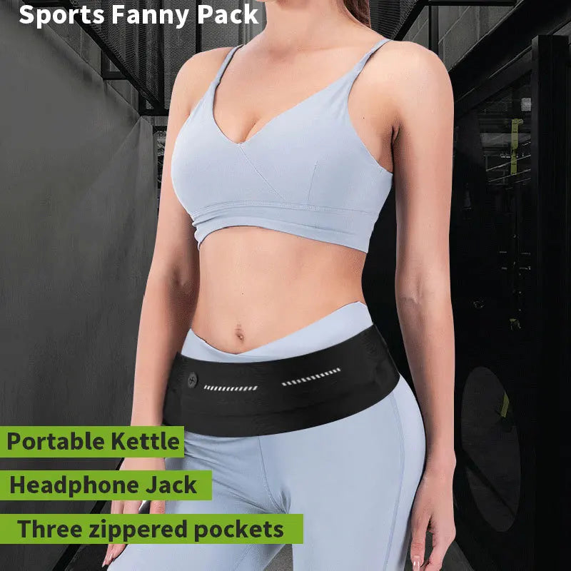 New Outdoor Sports Running Waistband Phone Pouch For iPhone 15 14 13 12 11 Pro Max AirPods Pro 3 Ultra-thin GYM Waist Pack Bag