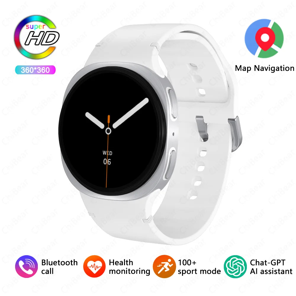 2026 New GPS Map Navigation Smart Watch For Men Women NFC Compass Sports Watch Bluetooth Call AMOLED HD Smartwatch 8 mini