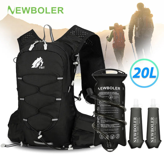 Outdoor Lightweight Backpack 20L Trail Running Backpack Cycling Bag Mountaineering Backpack Hiking Backpack Hydration Backpack