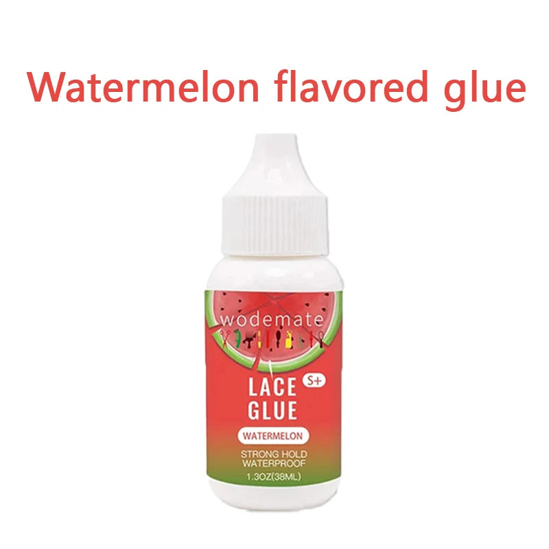 Watermelon Scent Lace Glue Adhesive Extreme Hold Invisible Hair Glue Strawberry Scent Lace Wig Glue Melting Spray for Wigs