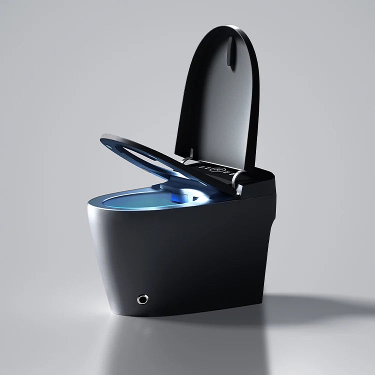 Matte Black Bidet Floor Smart Toilet S Trap Toilets With Bidet Ceramic Wc